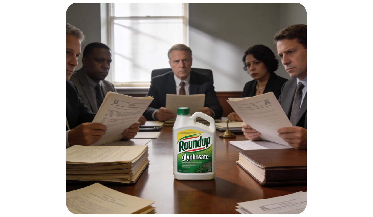 Roundup herbicide illustration
